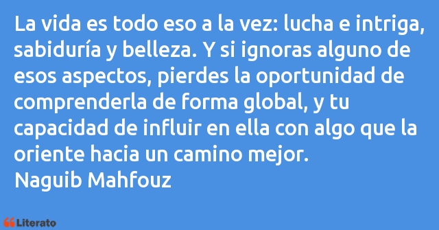 Frases de Naguib Mahfouz