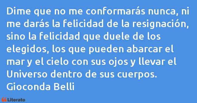 Frases de Gioconda Belli