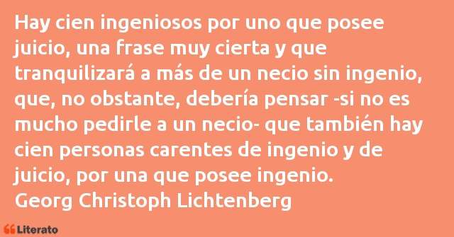 Frases de Georg Christoph Lichtenberg