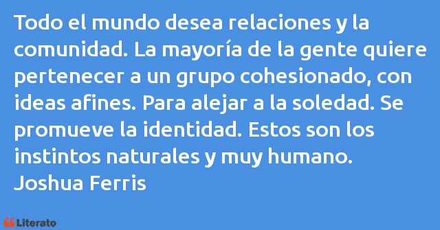 Frases de Joshua Ferris