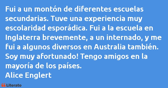 Frases de Alice Englert