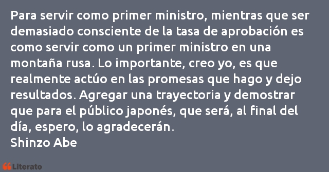 Frases de Shinzo Abe