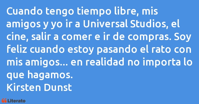 Frases de Kirsten Dunst