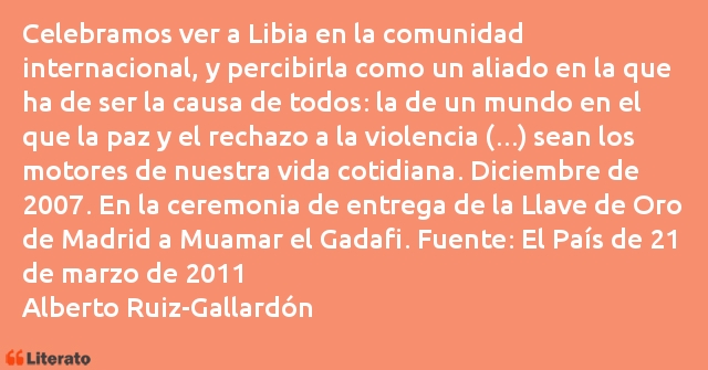 Frases de Alberto Ruiz-Gallardón