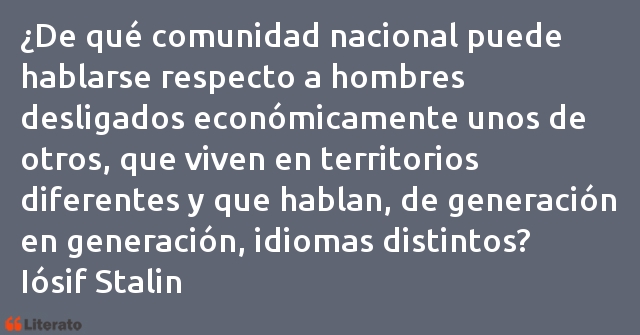 Frases de Iósif Stalin