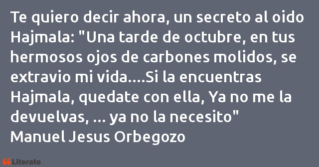 Frases de Manuel Jesus Orbegozo