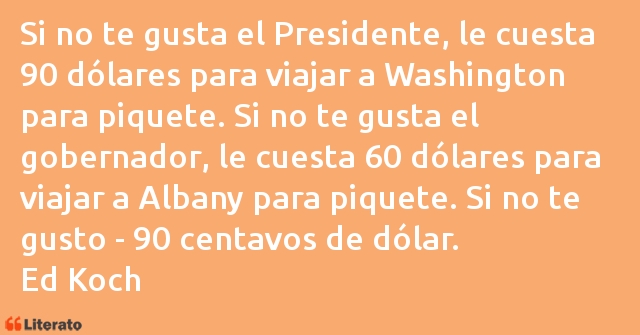 Frases de Ed Koch