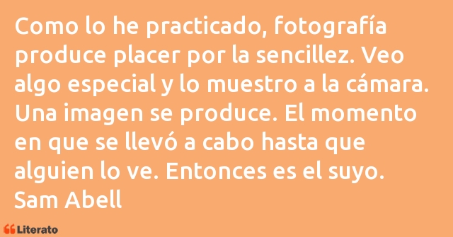 Frases de Sam Abell