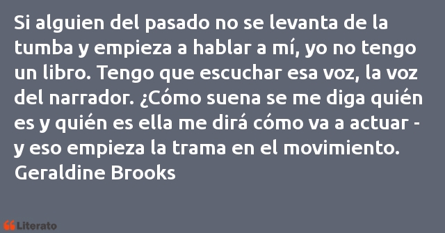 Frases de Geraldine Brooks