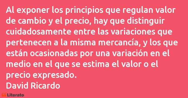 Frases de David Ricardo