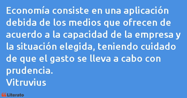 Frases de Vitruvius