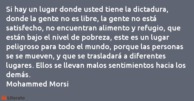 Frases de Mohammed Morsi