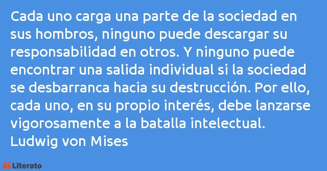 Frases de Ludwig von Mises