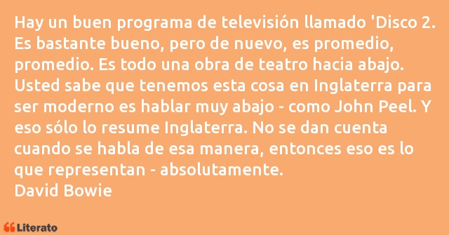 Frases de David Bowie