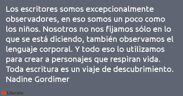 Frases de Nadine Gordimer