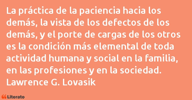 Frases de Lawrence G. Lovasik