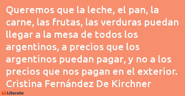 Frases de Cristina Fernández De Kirchner