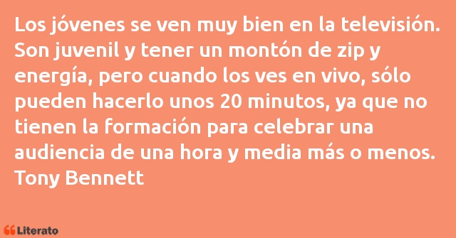 Frases de Tony Bennett