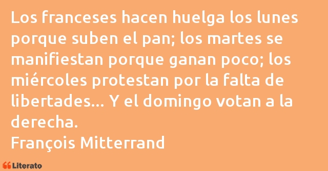 Frases de François Mitterrand