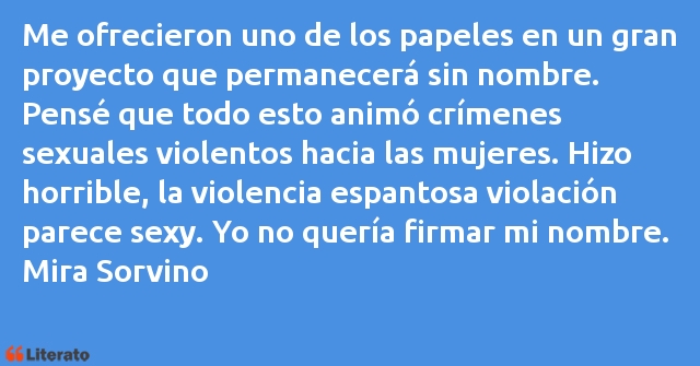 Frases de Mira Sorvino