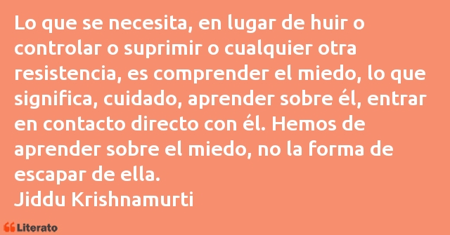 Frases de Jiddu Krishnamurti