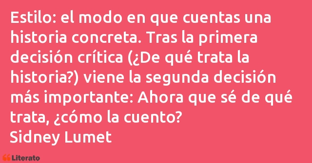 Frases de Sidney Lumet