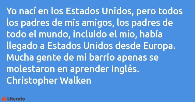 Frases de Christopher Walken