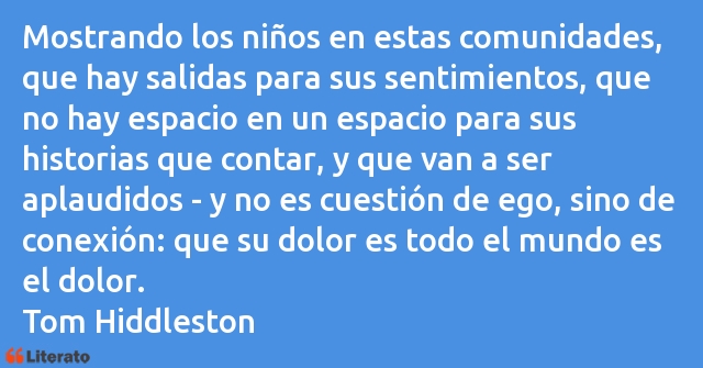 Frases de Tom Hiddleston