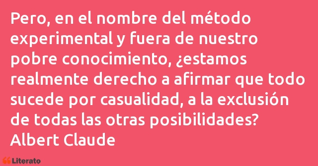 Frases de Albert Claude