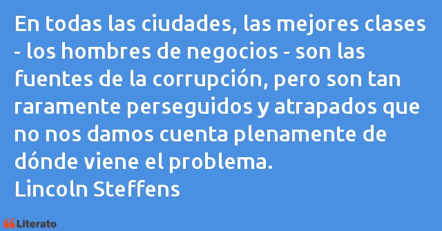 Frases de Lincoln Steffens