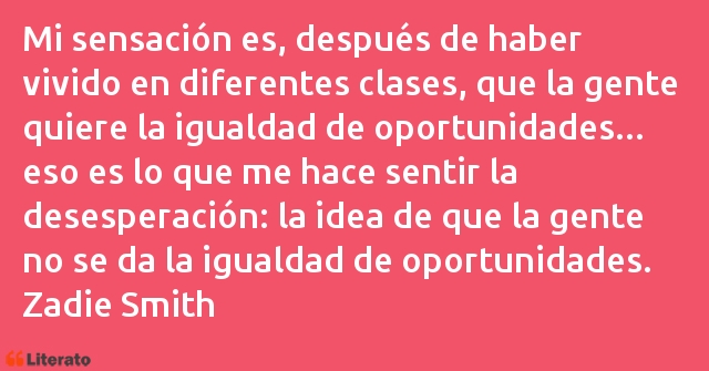 Frases de Zadie Smith