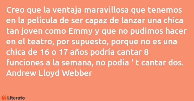 Frases de Andrew Lloyd Webber