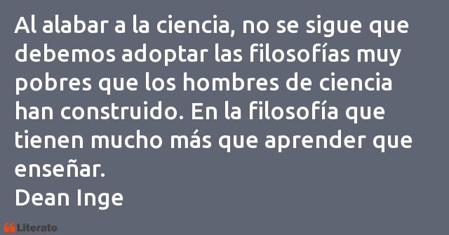 Frases de Dean Inge