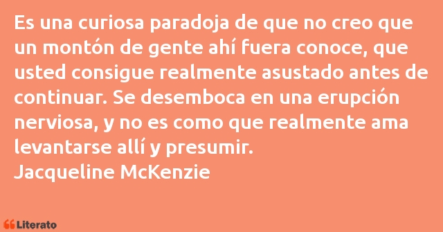 Frases de Jacqueline McKenzie