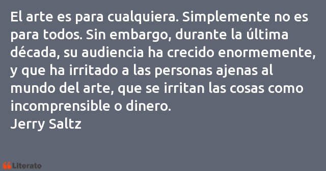 Frases de Jerry Saltz