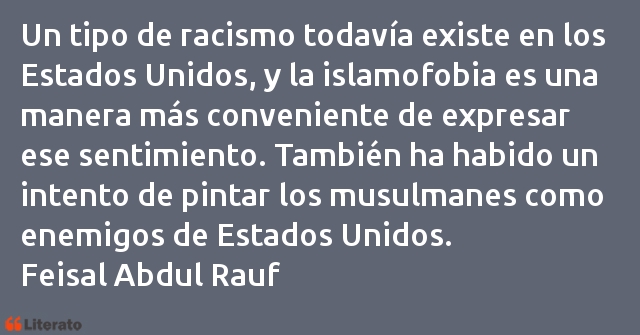 Frases de Feisal Abdul Rauf