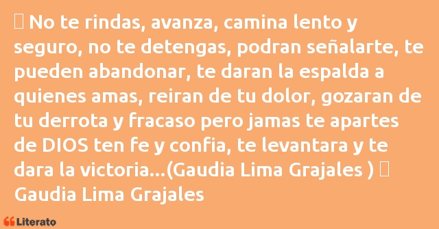 Frases de Gaudia Lima Grajales