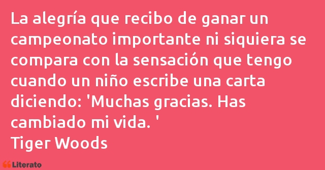 Frases de Tiger Woods