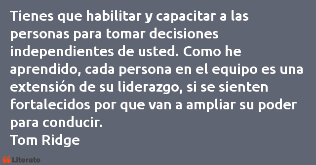 Frases de Tom Ridge