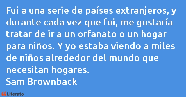 Frases de Sam Brownback