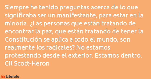 Frases de Gil Scott-Heron