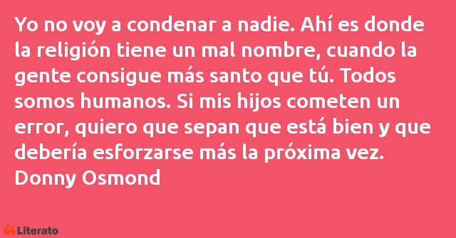 Frases de Donny Osmond