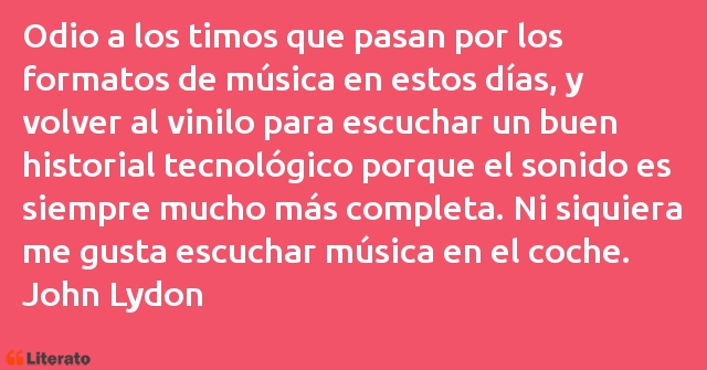 Frases de John Lydon