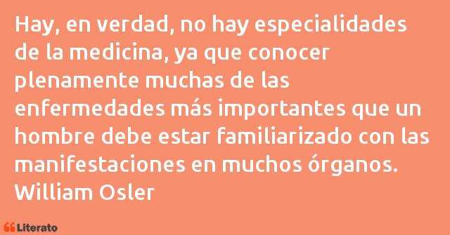 Frases de William Osler