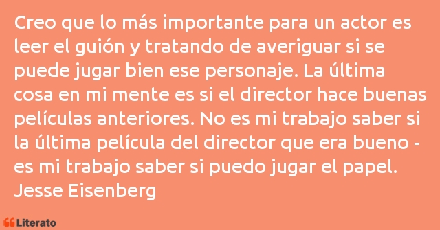 Frases de Jesse Eisenberg