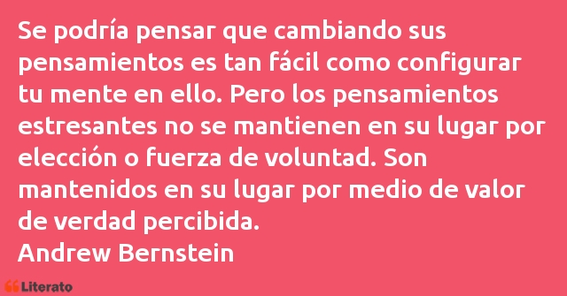 Frases de Andrew Bernstein