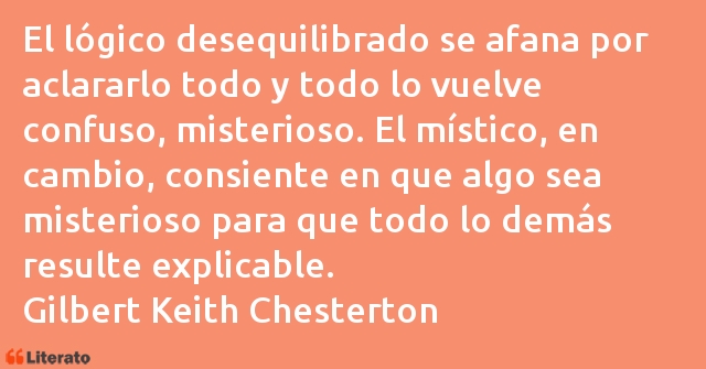 Frases de Gilbert Keith Chesterton