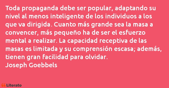 Frases de Joseph Goebbels