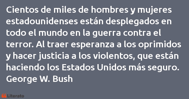 Frases de George W. Bush