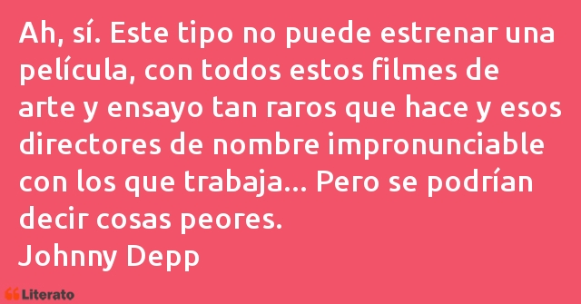 Frases de Johnny Depp